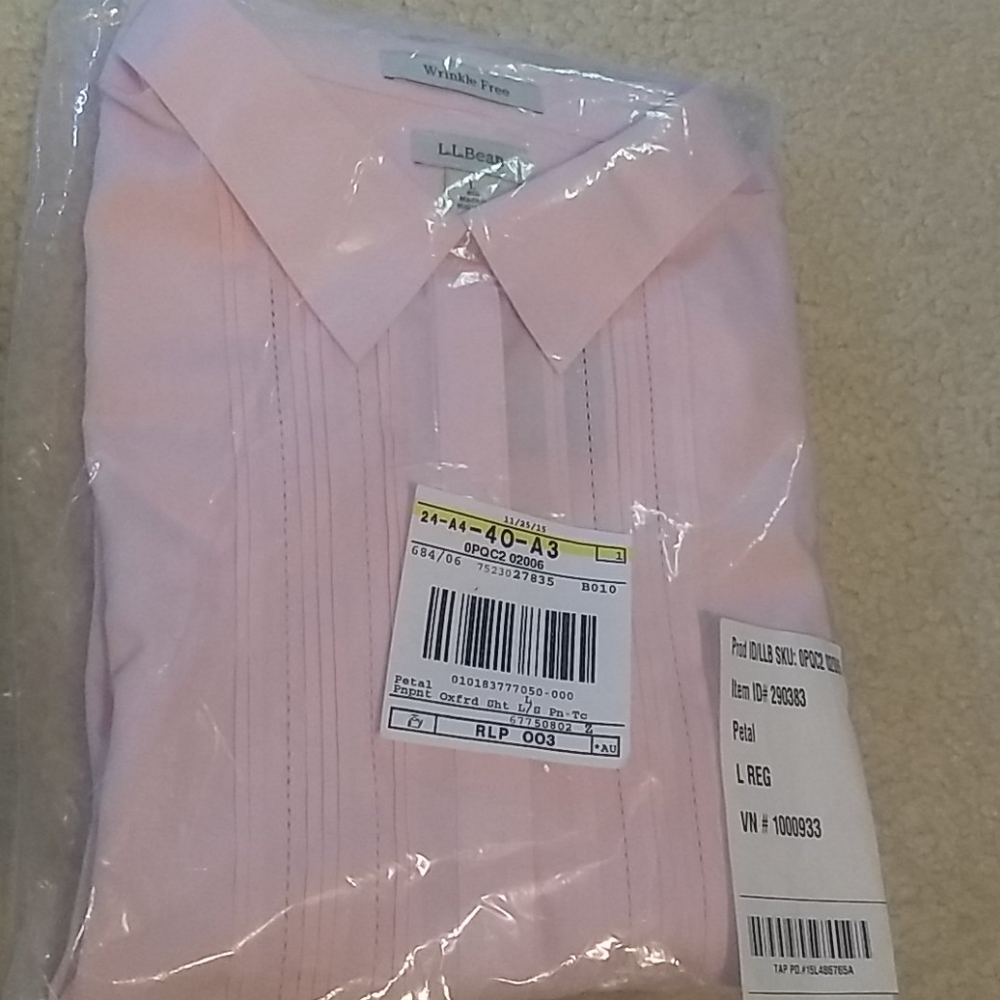 Pink LL Bean Blouse